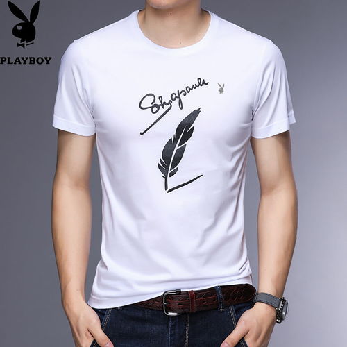 花花公子夏季男士短袖T恤 以经典定义舒适，让印花诉说态度